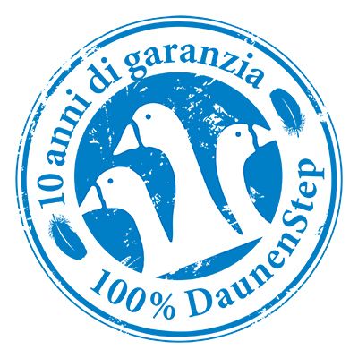 10 anni di garanzia - 100% DAUNENSTEP